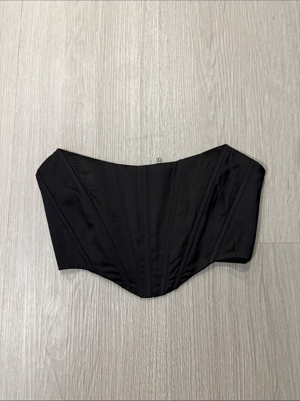 Women's Black Strapless Corset Bandeau - Sleek Shaping Top
